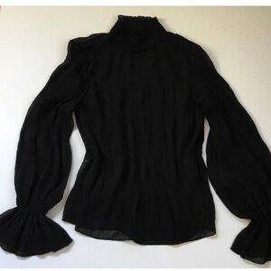 Anthropologie Calligraphie Sheer Top & Chemise Whimsigoth Balloon Sleeve